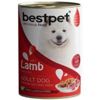 BESTPET KÖPEK KUZU ETLİ YAŞ MAMA 415 G