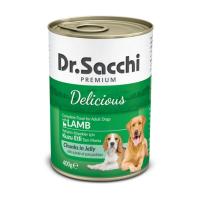 DR.SACCHİ KUZU ETLİ YETİŞKİN KÖPEK YAŞ MAMASI