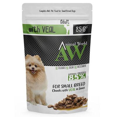 ANİMALWORLD ADULT DOG WİTH VEAL DANA ETLİ 85 GR.