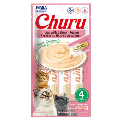 CIAO CHURU CREAM TON BALIKLI VE SOMONLU KEDİ ÖDÜL 4 x 14 Gr
