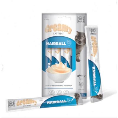 CREAMY  CAT TREAT KEDİ ÖDÜL HAİRBALL TON BALIKLI VE TAVUKLU 4*15 GR