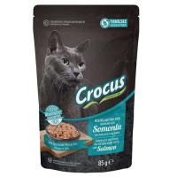 CROCUS TAHILSIZ KISIRLAŞTIRILMIŞ  KEDİ SOMONLU YAŞ MAMA 85 GR.
