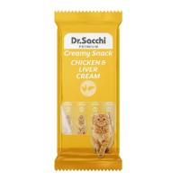 DR.SACCHİ CREAMY SNACK CİĞERLİ VE TAVUKLU KEDİ ÖDÜLÜ 4*14 GR.
