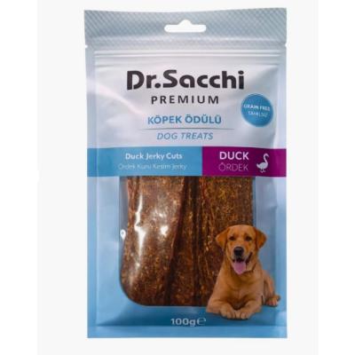 DR.SACCHİ PREMİUM ÖRDEK KURU KESİM JERKY KÖPEK ÖDÜLÜ 100 GR.