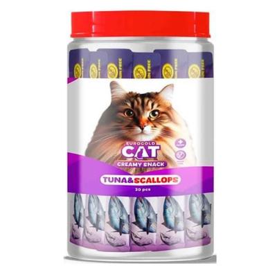 EUROGOLD CAT TON BALIĞI VE DENİZ TARAĞI SIVI KEDİ ÖDÜLÜ 30*15 GR.
