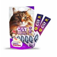 EUROGOLD CAT TON BALIĞI VE DENİZ TARAĞI SIVI KEDİ ÖDÜLÜ 5*15 GR.