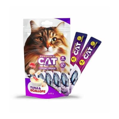 EUROGOLD CAT TON BALIĞI VE DENİZ TARAĞI SIVI KEDİ ÖDÜLÜ 5*15 GR.