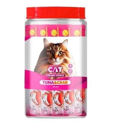 EUROGOLD CAT TON BALIĞI VE YENGEÇ SIVI KEDİ ÖDÜLÜ 30*15 GR.