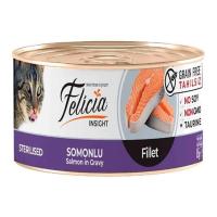 FELİCİA TAHILSIZ STERİLİSED SOMONLU KONSERVE 85 GR