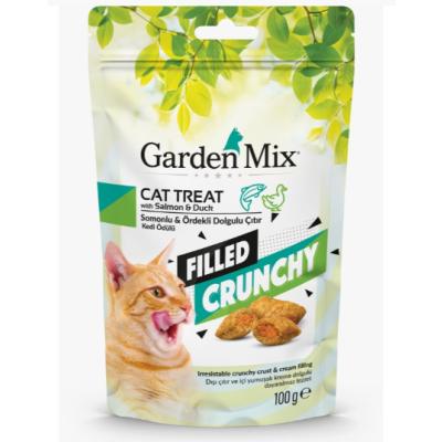GARDENMİX SOMONLU VE ÖRDEKLİ İÇİ DOLGULU KEDİ ÖDÜLÜ 100 GR.