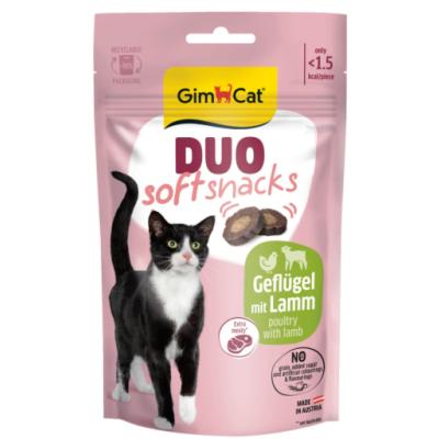 GİMCAT DUO SOFT SHACKS KUZULU VE KÜMES HAYVANLI KEDİ ÖDÜLÜ 50 GR.