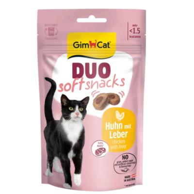 GİMCAT DUO SOFT SHACKS TAVUKLU VE CİĞERLİ KEDİ ÖDÜLÜ 50 GR.