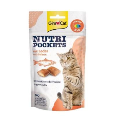 GİMCAT NUTRİPOCKETS SOMON BALIKLI KEDİ ÖDÜLÜ 60 GR.