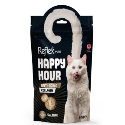 HAPPY HOUR ANTİ-AGİNG COLLAGEN SOMONLU KEDİLER İÇİN ÖDÜL 60 GR. 