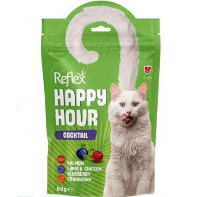 HAPPY HOUR COCKTAİL SOMONLU KUZULU TAVUKLU VE YABAN MERSİNLİ KEDİLER İÇİN ÖDÜL 60 GR.