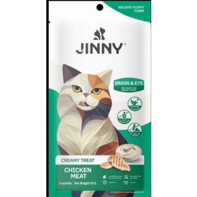 JİNNY CREAMY TAVUKLU KEDİ SIVI ÖDÜL 5x15 gr