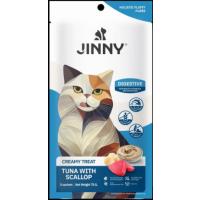 JİNNY CREAMY TON BALIKLI VE DENİZ TARAKLI KEDİ SIVI ÖDÜL 5x15 gr