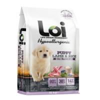 LOİ YAVRU KUZU ETLİ VE PİRİNÇLİ KÖPEK MAMASI 15 KG
