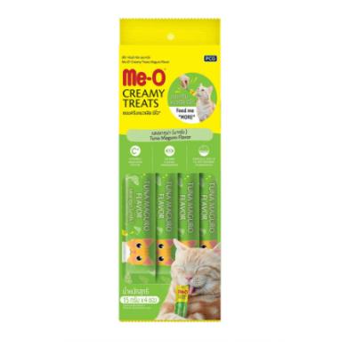ME-O  CREAMY TREATS SARI YÜZGEÇLİ ORKİNOS BALIĞI KREMA KEDİ ÖDÜLÜ 4*15 GR.