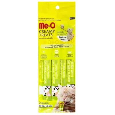 ME-O GOLD CREAMY TREATS TON BALIKLI VE KEÇİ SÜTLÜ KREMA KEDİ ÖDÜLÜ 4*15 GR.