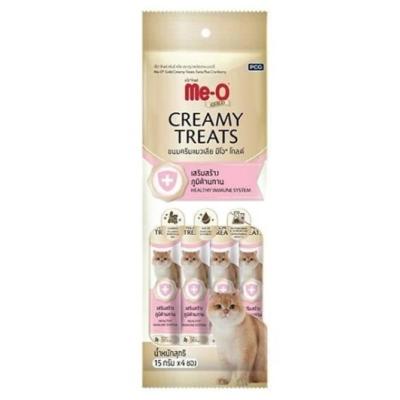 ME-O GOLD CREAMY TREATS TON BALIKLI VE TUNAR YEMİŞLİ KREMA KEDİ ÖDÜLÜ 4*15 GR.