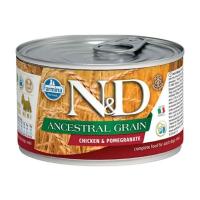 N&D ANCESTRAL GRAİN KÖPEK KONSERVE TAVUK&NAR  MİNİ 140  GR.