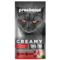 PROCHOİCE CREAMY SNACK TON BALIĞI VE KIZILCIKLI KEDİ ÖDÜLÜ 4*15 GR.