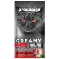 PROCHOİCE CREAMY TUNA+CRANBERRY KEDİ ÖDÜLÜ 4*15 GR.