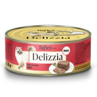 REFLEX DELİZZİA KIYILMIŞ BİFTEKLİ KEDİ KONSERVE 85 GR.