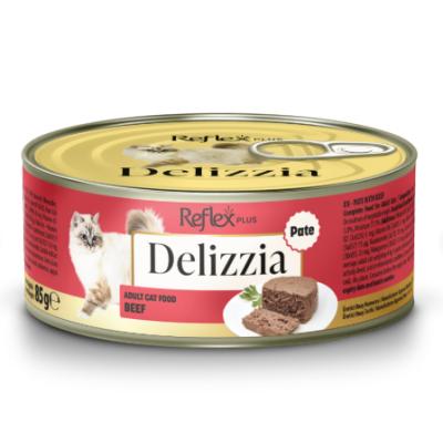 REFLEX DELİZZİA KIYILMIŞ BİFTEKLİ KEDİ KONSERVE 85 GR.