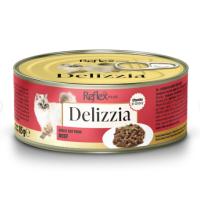 REFLEX DELİZZİA PARÇA ETLİ BİFTEKLİ KEDİ KONSERVE 85 GR.