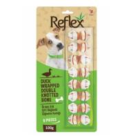 REFLEX KÖPEK ÖDÜL ÖRDEK ÇİFT DÜĞÜM KEMİK 8Lİ 100 GR. RFT-122