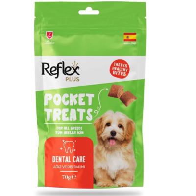 REFLEX POCKET TREATS DENTAL CARE TAVUKLU KÖPEK ÖDÜLÜ 70 GR.