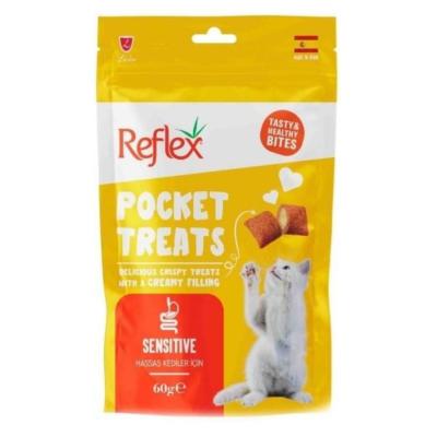 REFLEX POCKET TREATS SENSİTİVE KEDİ ÖDÜLÜ 60 GR. RFT-042