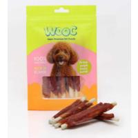 WOOC ÖRDEK SARGILI BEYAZ KEMİK KÖPEK ÖDÜLÜ  75 GR.