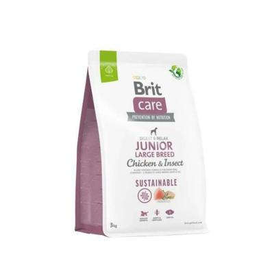 BRİT CARE DOG SUSTAINABLE JUNIOR CHİCKEN LARGE  BREED 3 KG